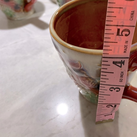Set of 4 cardinal & mistletoe holiday mugs Perfect hostess gift - Picture 7 of 8